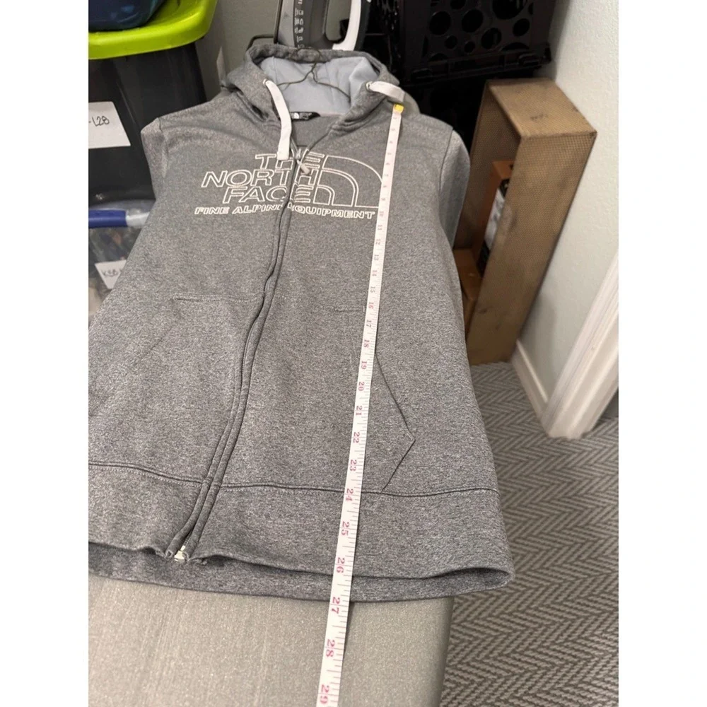 The North Face Hoddie Mens Small Gray Full Zip Fine Alpine Equipment Logo
